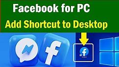 Facebook for Windows PC | How to create Desktop Shortcut for Facebook on Windows PC | #facebook