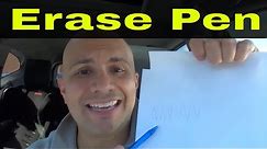 How To Erase Pen From Paper-Easy Tutorial