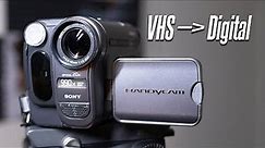 Transferring Sony Hi8 camcorder footage to computer.
