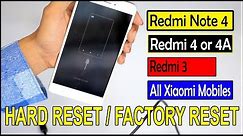 How to Hard Reset Redmi / Xiaomi Mobiles within Minutes | simple and Easy by TechnoBaaz