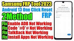 Samsung Android 13 FRP Bypass/Unlock 2023 | Samsung Remove google account Android 13 With FRP Tool