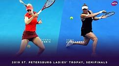 Donna Vekic vs. Vera Zvonareva | 2019 St. Petersburg Ladies Trophy Semifinal | WTA Highlights