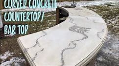 Curved Concrete Countertop / Bar Top