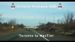 Ontario Highway 400 NB - Toronto to MacTier