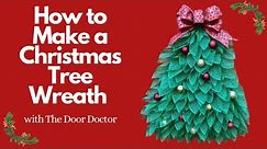 How to Make a Christmas Tree Wreath/ Wreath How To/ Wreath Tutorial/ Christmas Wreath DIY