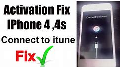 iphone 4 activation problem | iphone 4 connect to itunes fix | iphone 4s activate with itunes