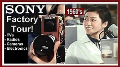 For review and discussion, SONY Factory Tour: Television Radio Electronics 1960's Trinitron TV Japan