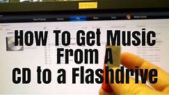 How to get your music from your CD to a Flash Drive with Windows 10 and Media Player 12