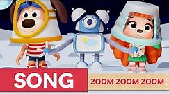 Zoom Zoom Zoom We're Going To The Moon - Songs for Kids - Space Travel for Children - Woof and Joy