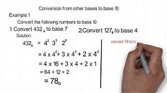 Conversion Of Numbers From One Base To Another Base