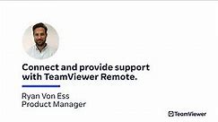 Create a Session and Provide Support with TeamViewer Remote