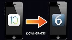 How To Downgrade iPhone 5 to iOS 6 TETHERED DOWNGRADE