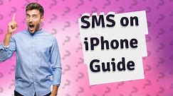 How do I enable SMS on an iPhone?
