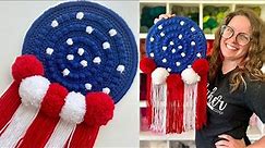 Make The Perfect Summer Decoration - Crochet USA Wall Hanger Tutorial!