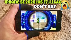 iPhone SE 2020 After IOS 17.4.1 Very Lag 🥺 iPhone SE 2020 PUBG Handcam Test & Review 2024