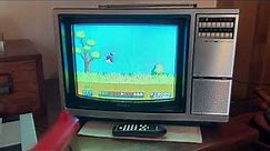 Nintendo Entertainment System on 1981 Sony Trinitron Television