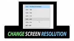 ✅ How To Change Screen Resolution and Size in Windows 10