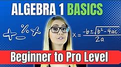 Algebra 1 Basics for Beginners