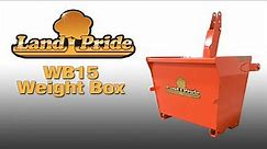 Land Pride WB15 Weight Box