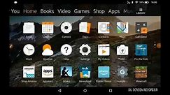 How to change your background with an Amazon fire hd 8