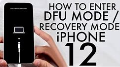 How To Put iPhone 12 / 12 Pro / 12 Mini & 12 Pro Max On Recovery Mode / DFU Mode!