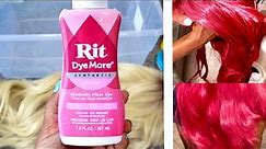 How To Dye A Synthetic Wig•Fabric Dye•Watercolor Method•SUPER PINK WIG