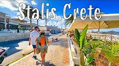 Stalis Crete, walking tour 4k, Greece 2023
