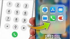 How To Enable Speed Dial in iPhone |How To Set Speed Dial in iPhone|How To Set Quick Dial On iPhone