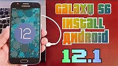 Samsung Galaxy S6/S6 Edge Install Android 12.1|LineagOS 19.1 Rom|Full installation Tutorial