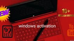 HOW TO ACTIVATE WINDOWS