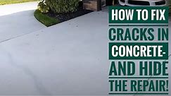 How To Fix Cracks In Concrete- And Blend In The Repair!