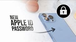 How to Create a New Apple ID Password on iPhone (tutorial)