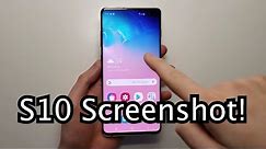 Samsung Galaxy S10 / S10+ How to Screenshot!