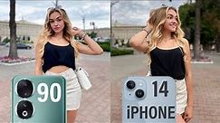 Honor 90 Vs iPhone 14 Camera Test Comparison | Honor 90 5G