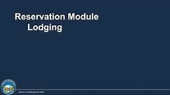Finding and Making Lodging Reservations - DTS