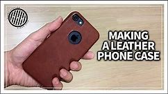 [Leather Craft] Apple iPhone leather case DIY