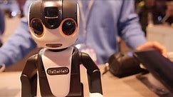 Sharp Robohon speaks English at the Qualcomm booth at MWC 2016