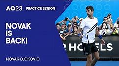 Novak Djokovic Practice Session | Australian Open 2023