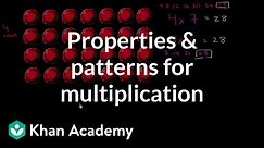Properties and patterns for multiplication | 3rd grade | Khan Academy