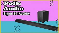 ✅ Polk Audio Signa S4 Review | Ultra-Slim Sound Bar with Wireless Subwoofer, Dolby Atmos