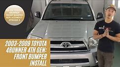 How to Install a 2006-2009 Toyota 4Runner Front Bumper , Video 3/3