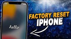 How to factory reset iphone