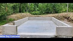 DIY Concrete Foundation for a Garage or Shed (With Curb Wall!)