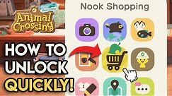 How To Unlock The Nook Shopping App FAST In Animal Crossing New Horizons