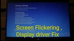 How to fix Screen Flickering , display driver issue in HP windows 10 laptop