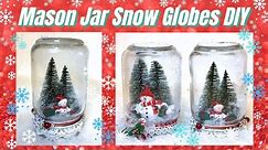 Mason Jar Snow Globe DIY | Christmas Crafts