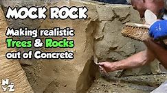 Making a Fake Tree out of Concrete - Mock Artificial Rock