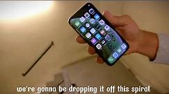 Dropping an iPhone XS Down Crazy Spiral Staircase 300 Feet #iphone #test