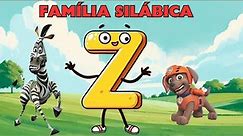 Família Silábica da Letra Z || Alfabetização || Sílabas, leitura e imagens || ZA ZE ZI ZO ZU ||