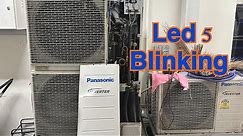 How to rectify Panasonic AC Led 5 Blinking [ error F40-11 ]
